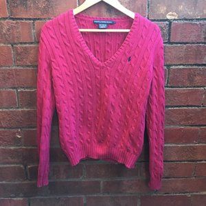 Ralph Lauren Sport Magenta Pink Classic Sweater